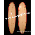 Wooden stand up paddle board